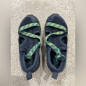 Chaco Sz 13 Toddled Kids Odyssey Waterproof Sport Sandals Shoes Navy Blue